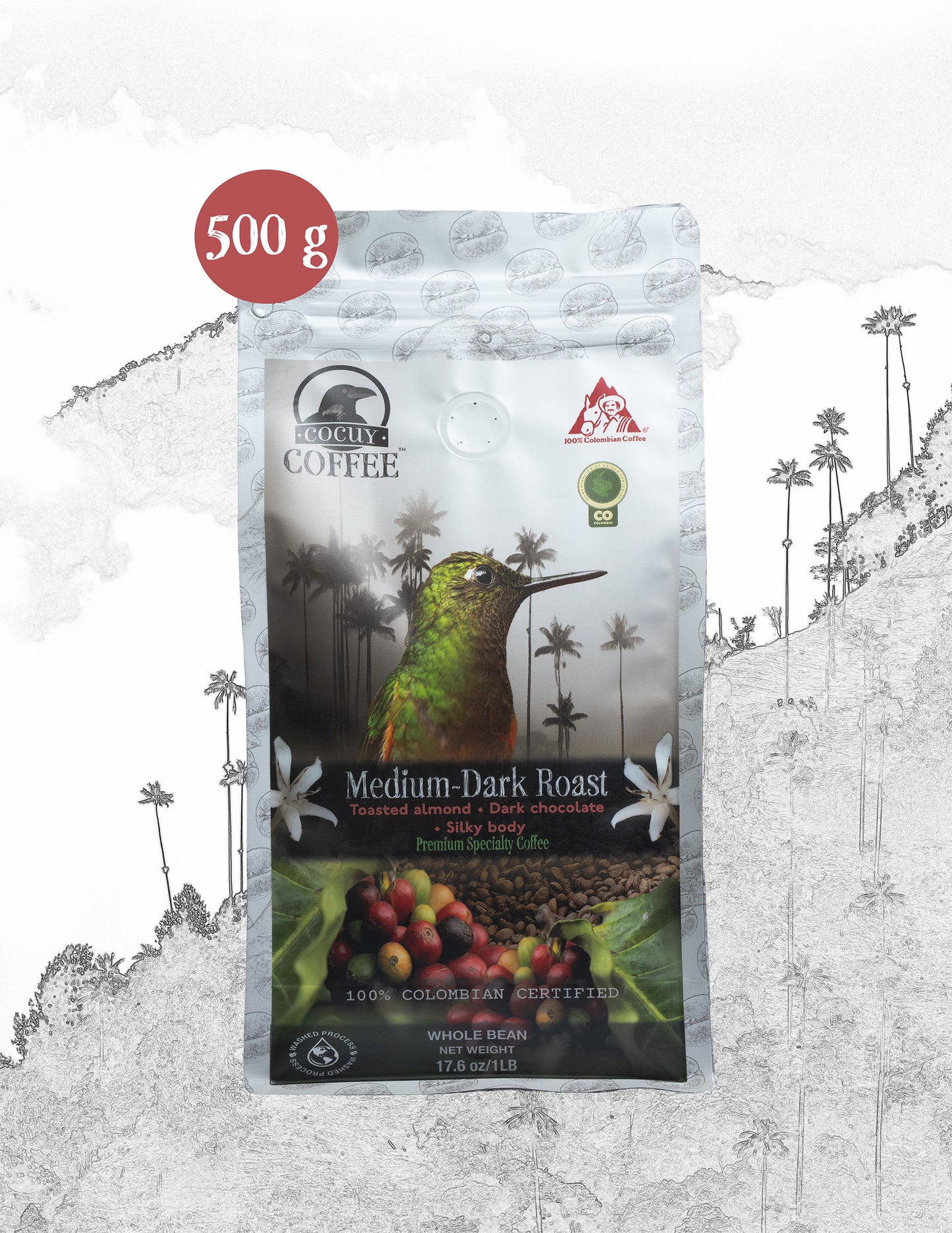 Medium Dark Roast Colombian Coffee Whole Bean | Cocuy Coffee