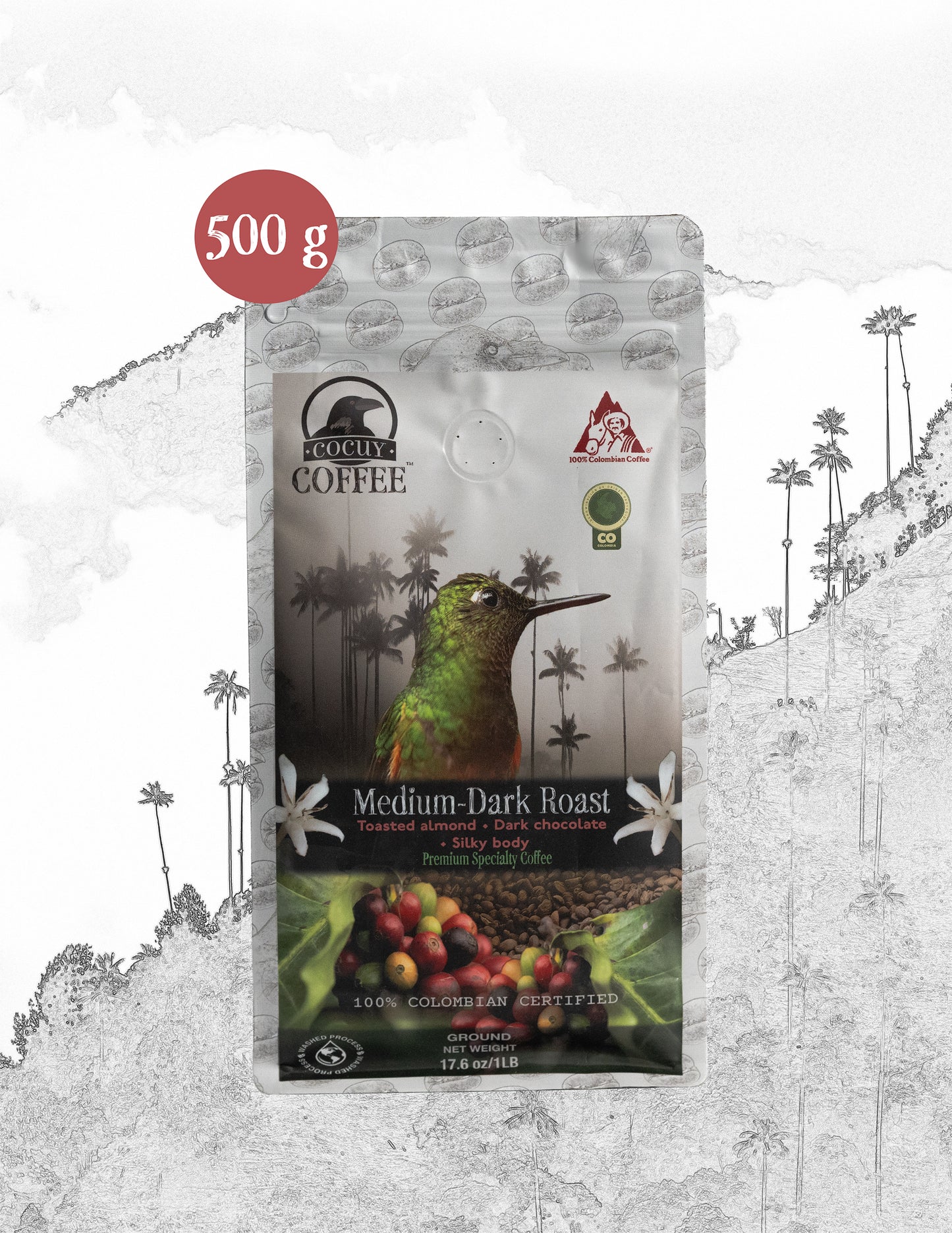 Medium Dark Roast Colombian Coffee Ground | Cocuy Coffee